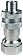 1/2in БРС серия N, ниппель, резьба NPT N4F4 DIXON