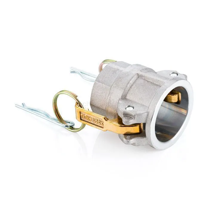 Камлок алюминиевый тип D розетка, внутр. резьба NPT 2", TL200DALN TITAN LOCK