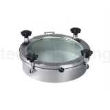 Люк круглый под давление нерж.304, DN200, стекл. крышка, TLTKGC200SP TITAN LOCK