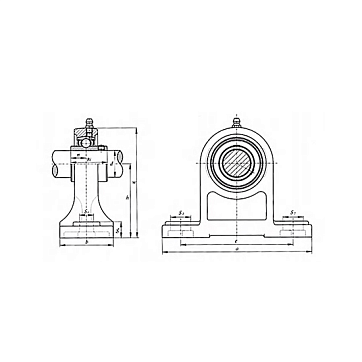 Подшипниковый узел UCPH204 FKD