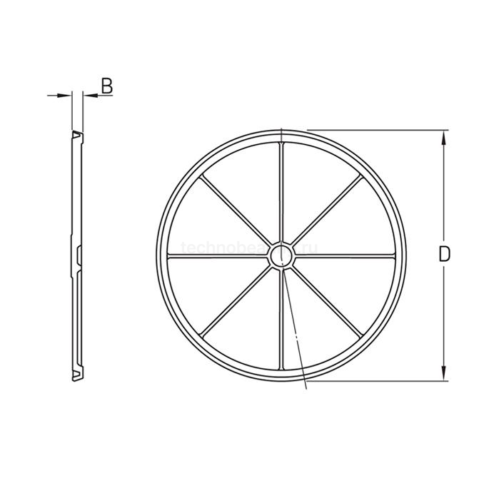 Крышка корпуса ASNH510-608 ISKRA