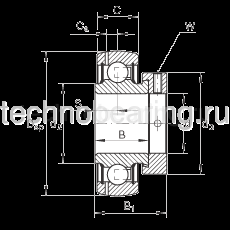 Подшипник GRAE45NPPB ISB