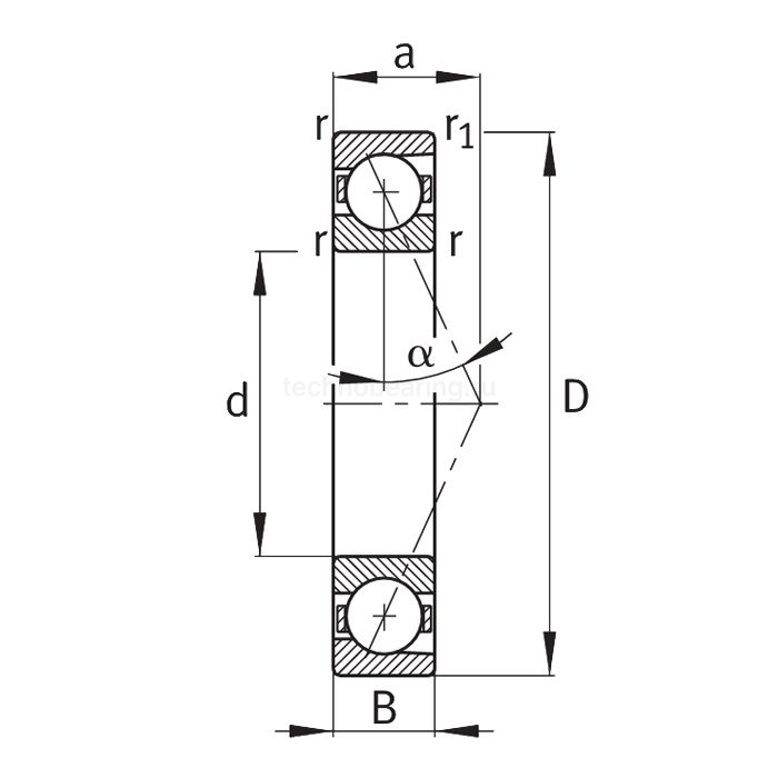 Подшипник B7206-E-T-P4S-UL FAG