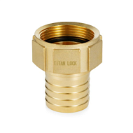 Штуцер с внутр. резьбой под рукав, латунь, 3in TLSF80BR TITAN LOCK
