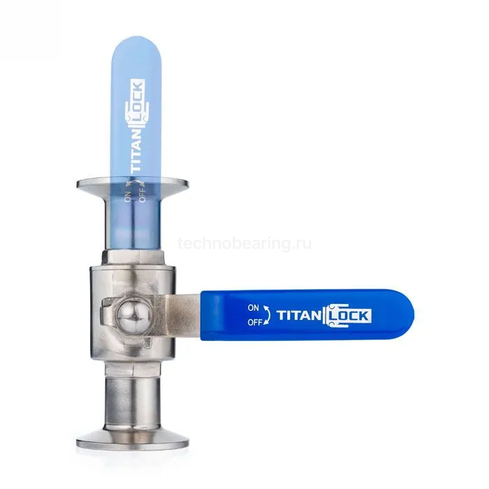 Пищевой шаровый кран полнопроходной типа "clamp-clamp", DN80 нерж. 304, TL80SBV-CL TITAN LOCK — детальное фото 7