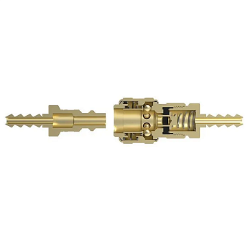 1/2in, БРС серия D, ISO 6150 B, розетка, хвост под рукав, латунь TL4DFH-B TITAN LOCK
