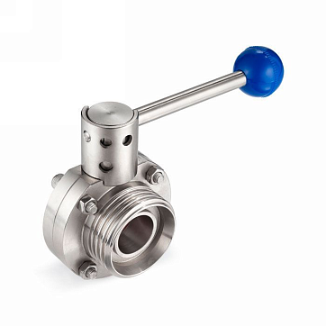 Затвор дисковый нержавеющий (AISI304) DN40, типа сварка-резьба, DIN TLSD040WTS TITAN LOCK
