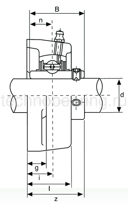 Подшипниковый узел UCFL202 ISB