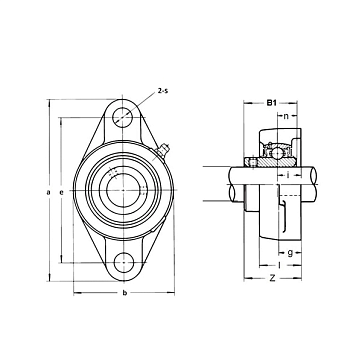 Подшипниковый узел SBLF205 TECHNIX