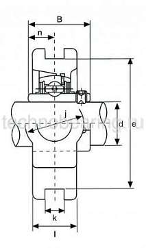 Подшипниковый узел UCT205 TECHNIX