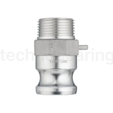 Камлок алюминиевый тип F серия "EcoLine", ниппель наруж. резьба BSP 1 1/4", TL125FAL-EL TITAN LOCK