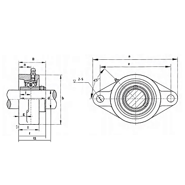 Подшипниковый узел UCFL202 TECHNIX