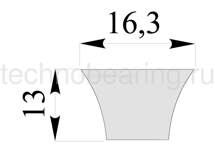 Узкий клиновой ремень XPB ширина ремня: 16.3 мм, длина 2120 XPB2120 Sati