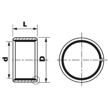 Втулка скольжения KU1015SF1SN (PCM101215E) ISKRA