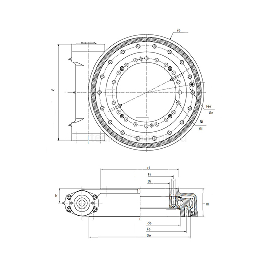 ОПУ с червячным приводом SG222-25LH ISKRA — детальное фото 1
