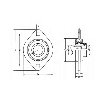 Подшипниковый узел SBPFL202 FKD
