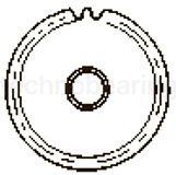 Зубчатая шестерня под расточку со ступицей и калеными зубьями, M=3, Z=24 PM30T24 Sati
