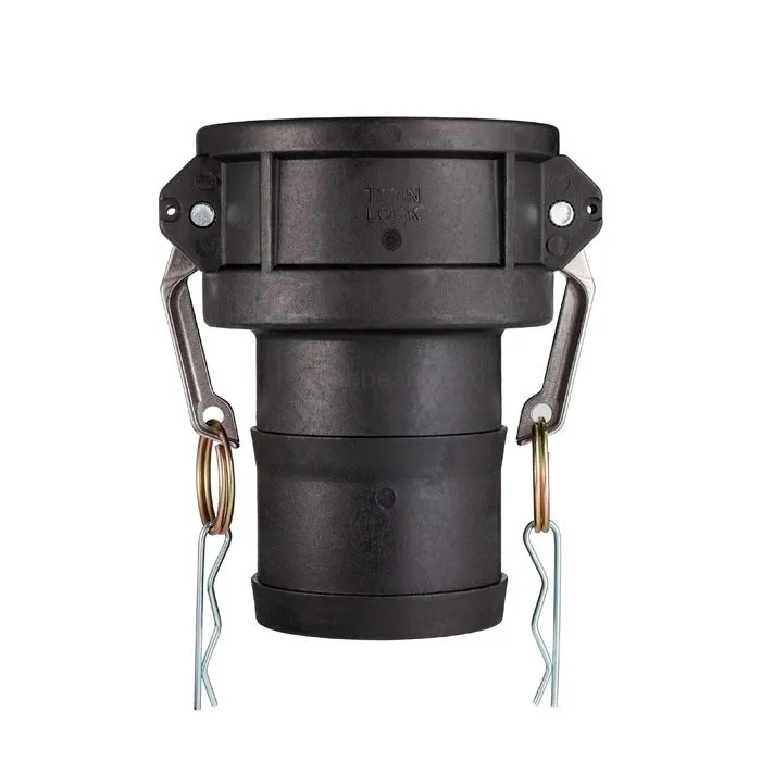 Камлок полипропиленовый тип С, розетка с хвостовиком 3", TL300CPP TITAN LOCK