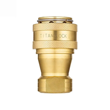 1/4in, БРС серия B, ISO 7241-B, розетка, латунь TL2BF-B TITAN LOCK