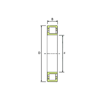 Подшипник NJ203-ECP ISB