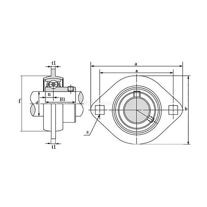 Подшипниковый узел SBPFL204 TECHNIX