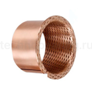 Втулка скольжения с выемками под смазку с фланцем KF4040 090 ISKRA