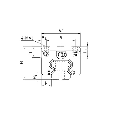Каретка HGH15CAZAHZZ (HCH15CAZAHZZ) TECHNIX