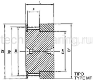 Шкив зубчатый под расточку дюймовый профиль 20MXL025 (PHP 20MXL025RSB) Sati