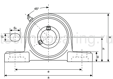 Подшипниковый узел UCP205 ISB EcoLine