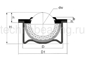 Шариковая опора SPS 15 BD ISB