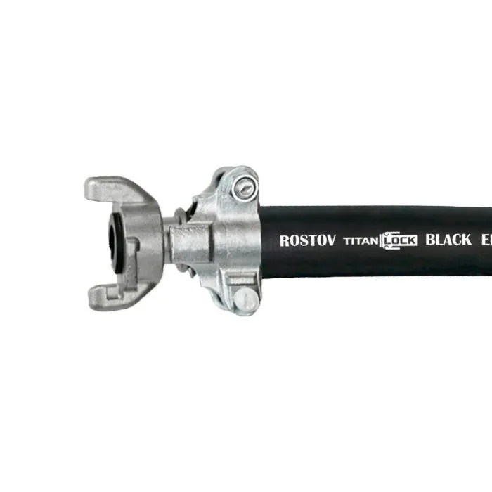 Универсальный напорный рукав из EPDM для сжатого воздуха, воды и химикатов "ROSTOV", 20 Бар, внутр.д. 10 мм., TL010RV TITAN LOCK