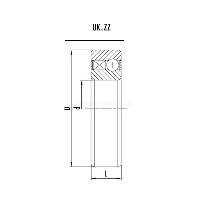 Обгонная муфта UK20-ZZ (CSK20) ISKRA