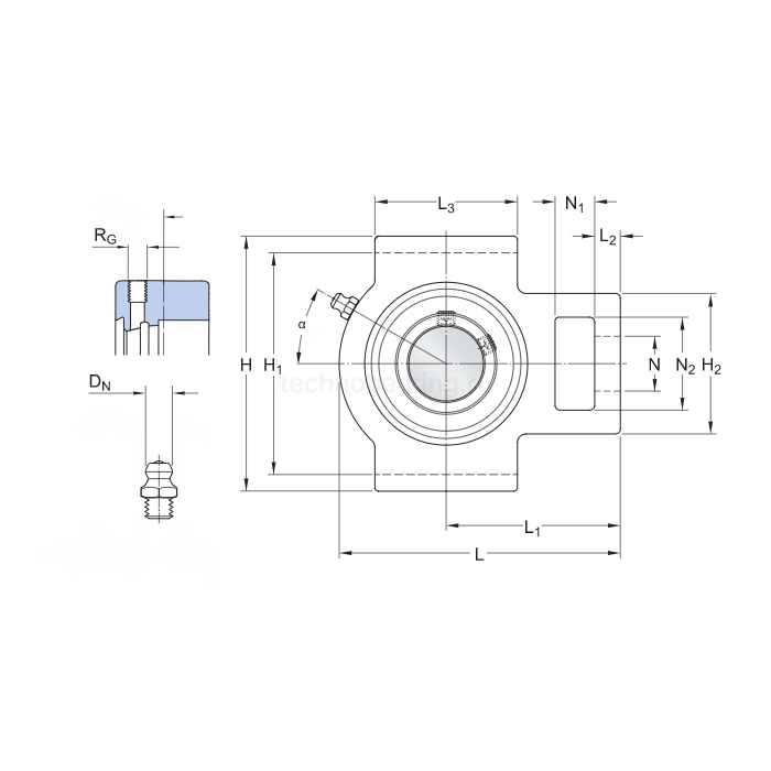 Подшипниковый узел UCT206 SKF