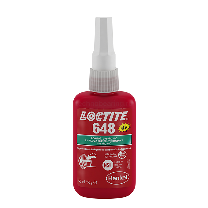 Фиксатор втулочный высокотемпературный, быстроотверждаемый, 50 мл 648 Loctite