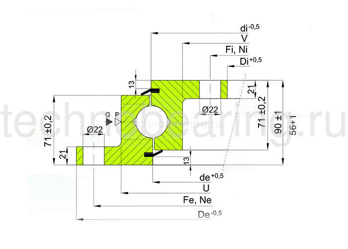 ОПУ фланцевая серия NBL.30.1155.200-1PPN ISB