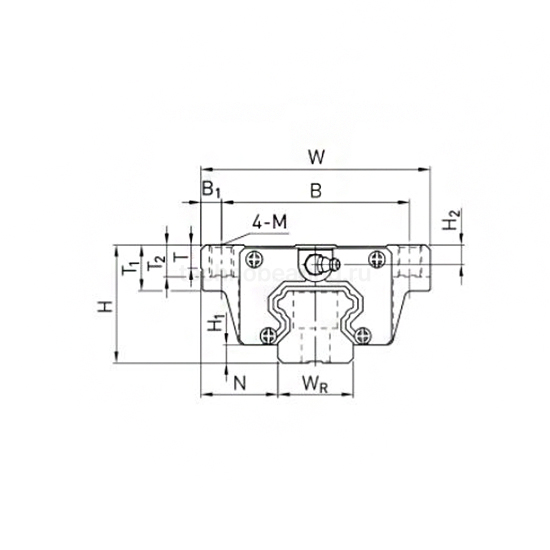 Каретка HCW20HCZAH (HGW20HCZAH) TECHNIX