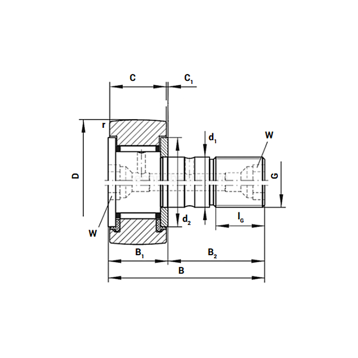 Опорный ролик KR26-PPX NBS