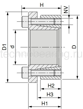 Зажимная втулка KLBB224 (PHF FX52-24x65) Sati