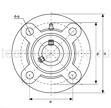 Подшипниковый узел UCFC207 (FYG35TF) ISB