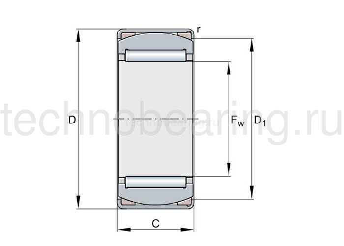 Подшипник HK3520-2RS INA