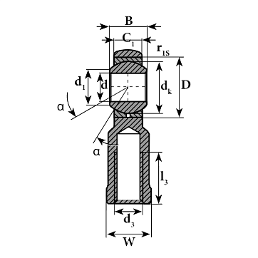 Шарнирный наконечник TSF18C ISB