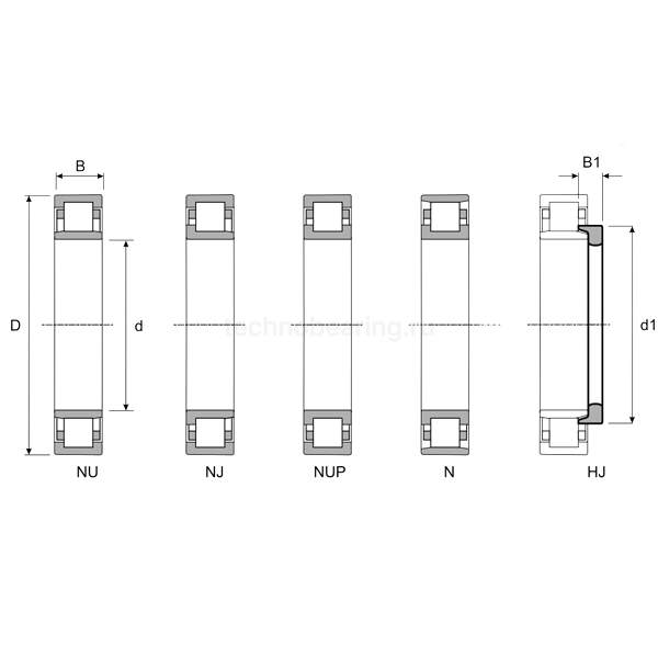 Подшипник NJ212 ECML/C3 ISKRA