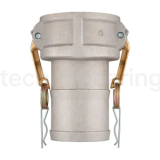 Камлок алюминиевый тип С серия "EcoLine", розетка с хвостовиком 8", TL800CAL-EL TITAN LOCK