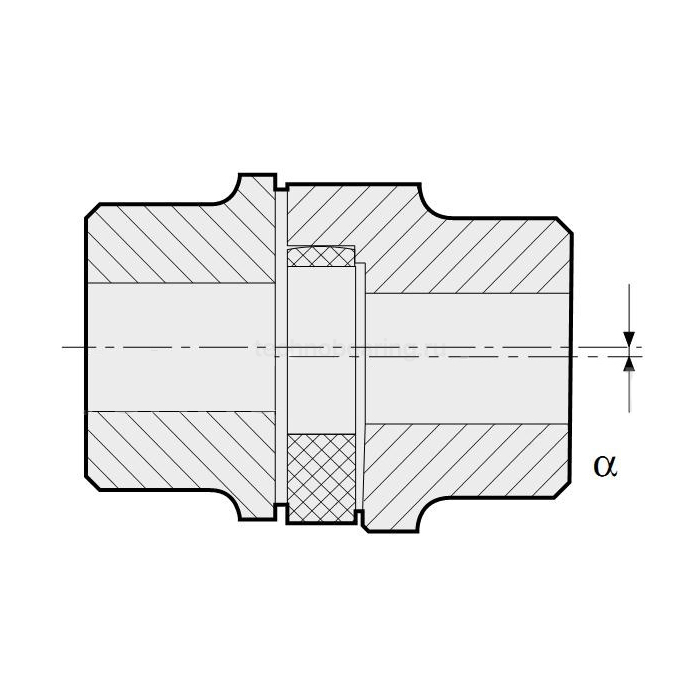 Упругий элемент типа паук красный ER42055 ISKRA