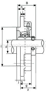 Подшипниковый узел UCFCX12 ISB