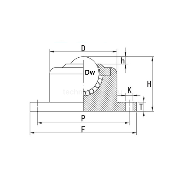 Шариковая опора IS13 ISKRA