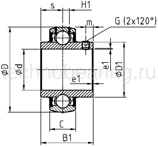 Подшипник UC204 (YAR204-2F) ISB