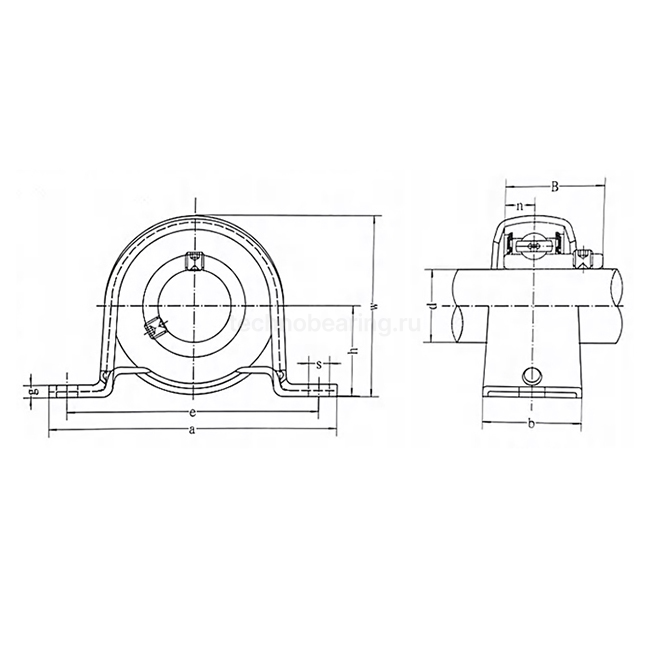 Подшипниковый узел SBPP205 FKD