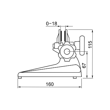 Стойка для микрометров до 100мм/4", 7111-1105 Dasqua