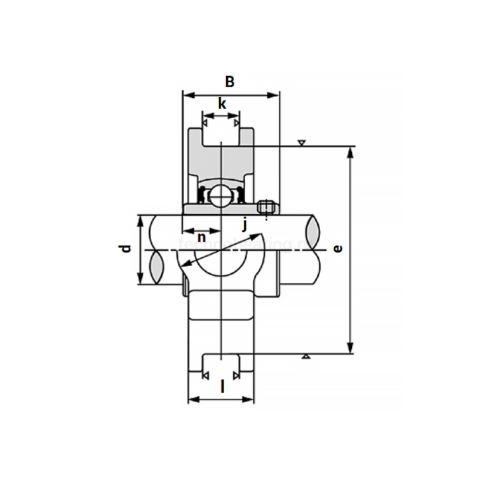 Подшипниковый узел UCT207 ISKRA